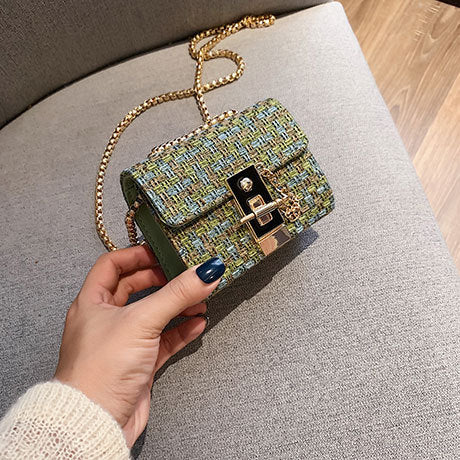 Sac Carré à Chaîne Étrangère