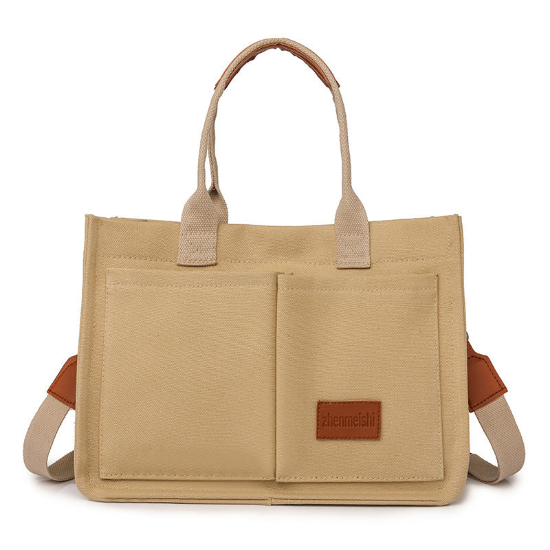 Sac Cabas en Toile Multi-Poches