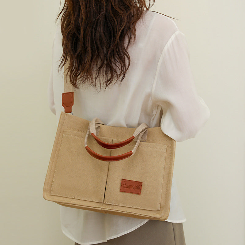 Sac Cabas en Toile Multi-Poches