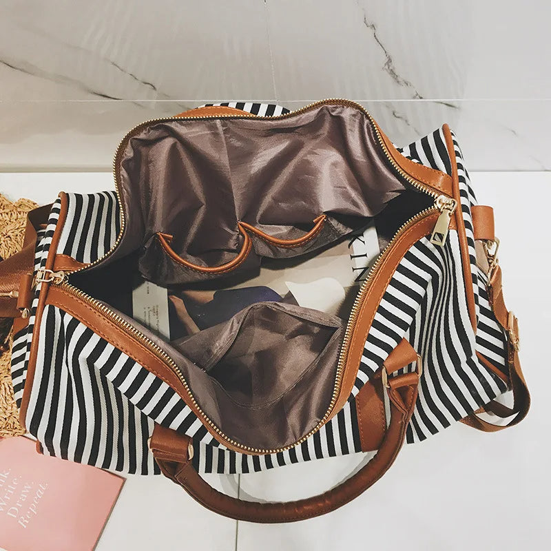 Striped Travel Bag