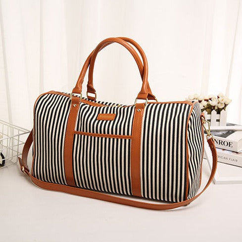 Striped Travel Bag