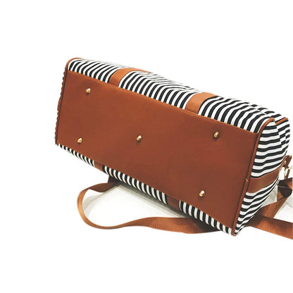 Striped Travel Bag