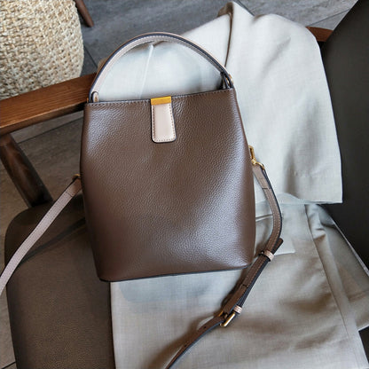 Leather Bucket Bag