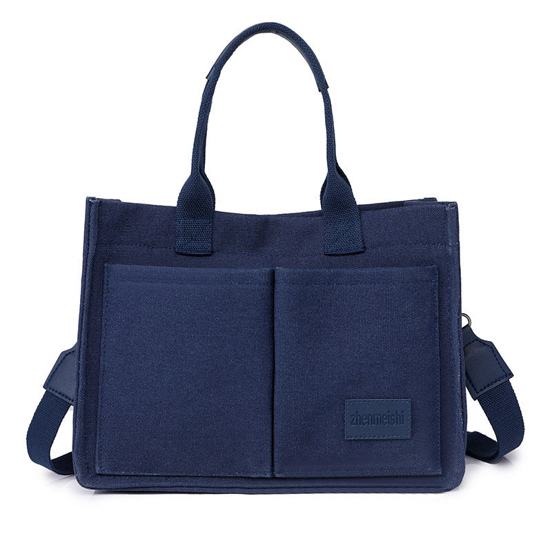 Sac Cabas en Toile Multi-Poches