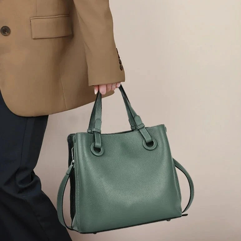 Timeless Vogue Sac à bandoulière en cuir véritable pour femme