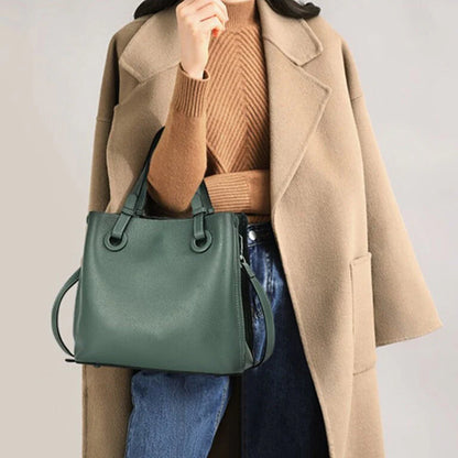 Timeless Vogue Sac à bandoulière en cuir véritable pour femme