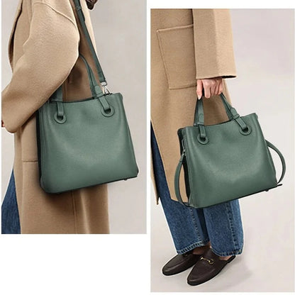 Timeless Vogue Sac à bandoulière en cuir véritable pour femme