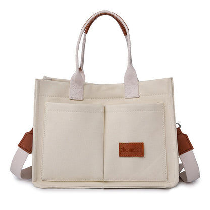 Sac Cabas en Toile Multi-Poches